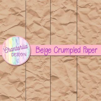 Free beige crumpled digital papers