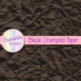 Free black crumpled digital papers
