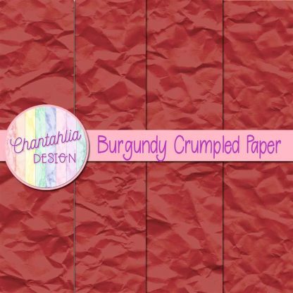 Free burgundy crumpled digital papers