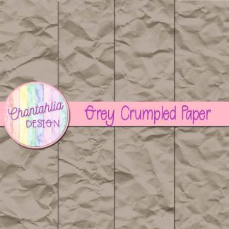 Free grey crumpled digital papers