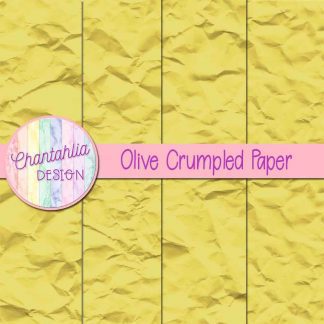 Free olive crumpled digital papers