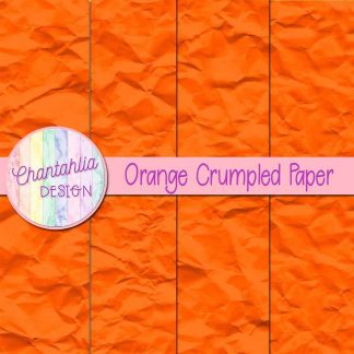 Free orange crumpled digital papers