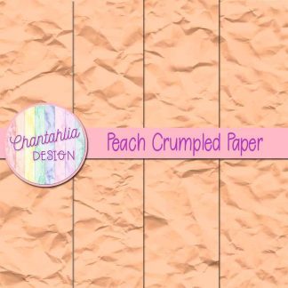 Free peach crumpled digital papers