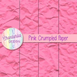 Free pink crumpled digital papers