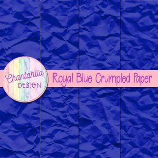 Free royal blue crumpled digital papers