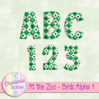 Free alpha in an At the Zoo - Birds theme.