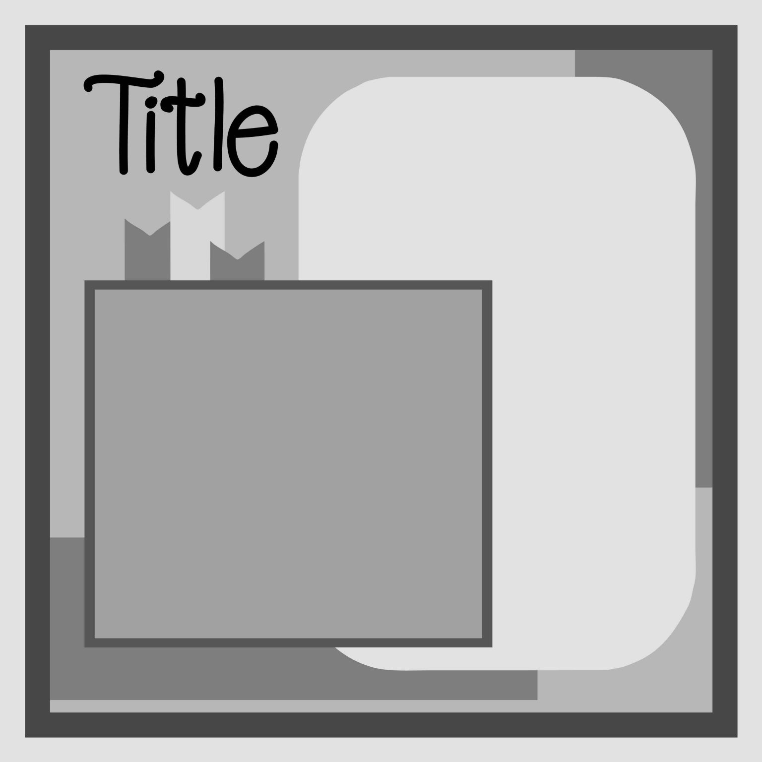 Free Digital Scrapbook Layout Template to Create your own Unique Pages