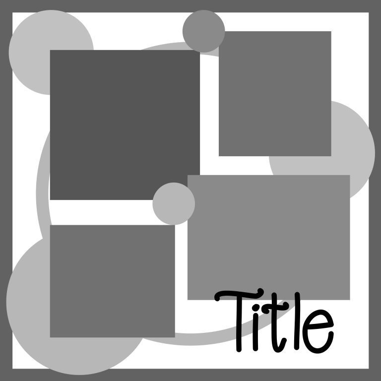 Free Digital Scrapbook Layout Template to Create your own Unique Pages
