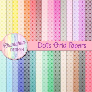 free digital papers featuring a dots grid design