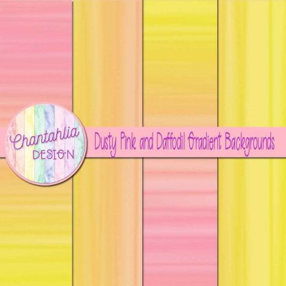 free dusty pink and daffodil gradient backgrounds