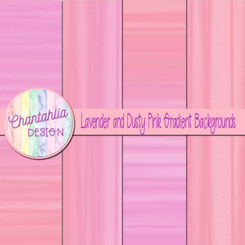 Free Lavender and Dusty Pink Digital Papers with Gradient Designs