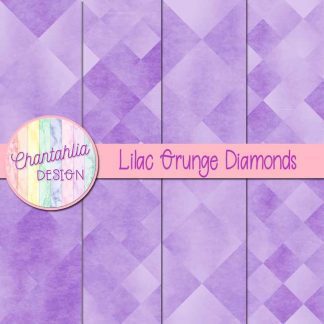 Free digital papers in lilac grunge diamonds designs.