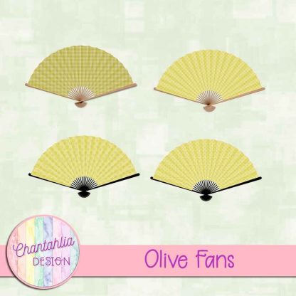 Free olive fan design elements