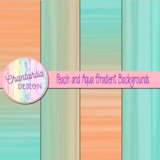 free peach and aqua gradient backgrounds