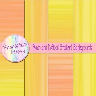 free peach and daffodil gradient backgrounds