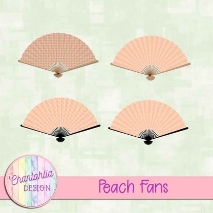 Free peach fan design elements