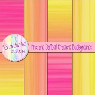 free pink and daffodil gradient backgrounds