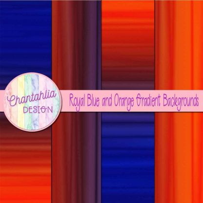 free royal blue and orange gradient backgrounds