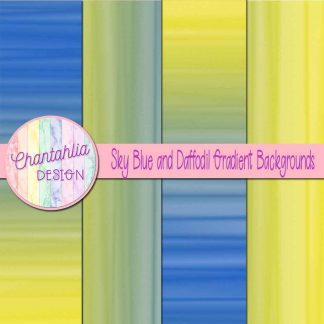 free sky blue and daffodil gradient backgrounds