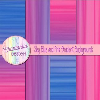 free sky blue and pink gradient backgrounds