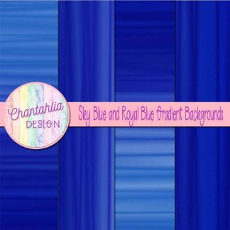 free sky blue and royal blue gradient backgrounds