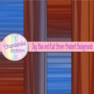 free sky blue and rust brown gradient backgrounds