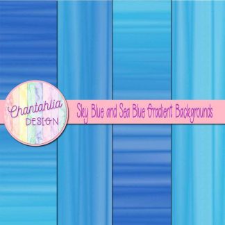 free sky blue and sea blue gradient backgrounds
