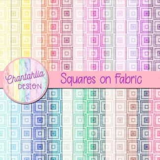 free digital papers featuring a squares on fabric design