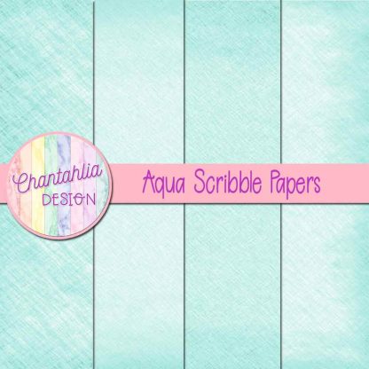 Free aqua scribble digital papers