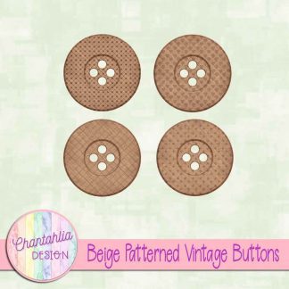 Free beige patterned vintage buttons