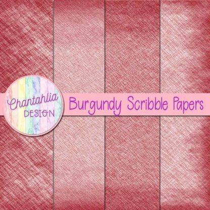 Free burgundy scribble digital papers