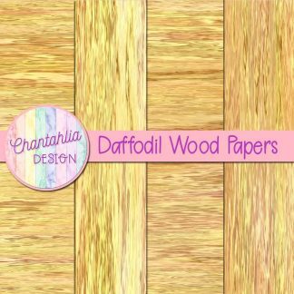 Free daffodil wood digital papers