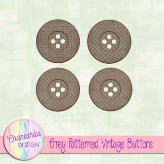 Free grey patterned vintage buttons