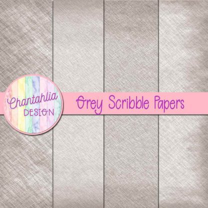 Free grey scribble digital papers