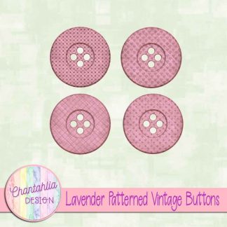 Free lavender patterned vintage buttons