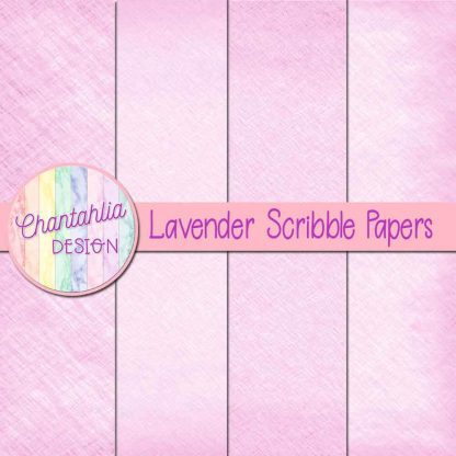 Free lavender scribble digital papers
