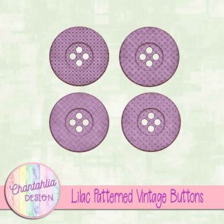 Free lilac patterned vintage buttons