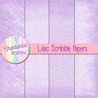 Free lilac scribble digital papers