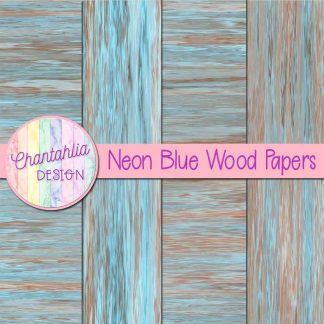 Free neon blue wood digital papers