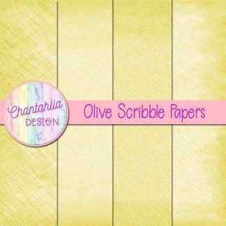 Free olive scribble digital papers