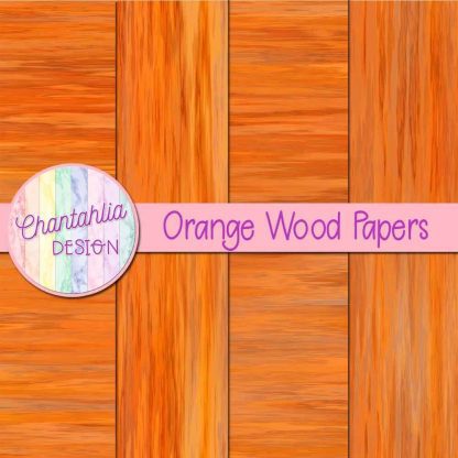 Free orange wood digital papers
