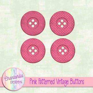 Free pink patterned vintage buttons