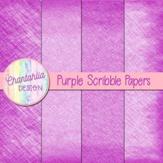 Free purple scribble digital papers