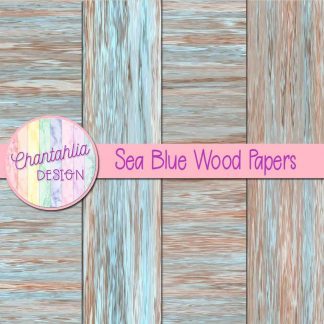 Free sea blue wood digital papers
