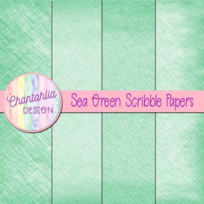 Free sea green scribble digital papers