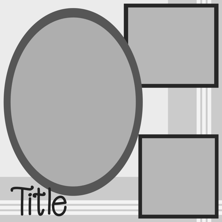 Free Digital Scrapbook Layout Template to Create your own Unique Pages