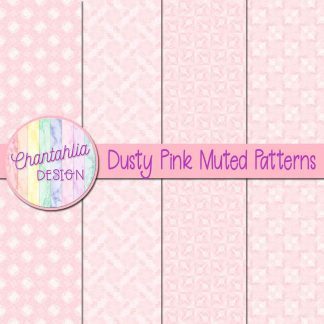 free dusty pink muted patterns digital papers