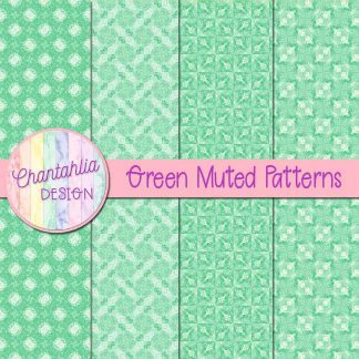 free green muted patterns digital papers