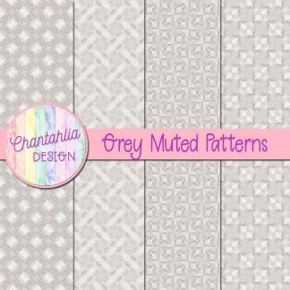 free grey muted patterns digital papers