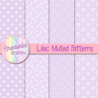 free lilac muted patterns digital papers